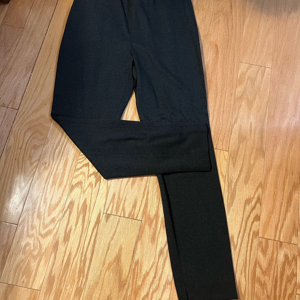 New Theory Women’s K Skinny Pants Leggings Regent Knit  Charcoal/Gray 12